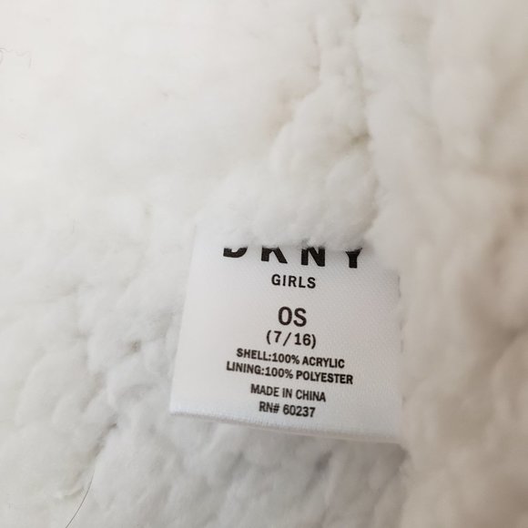 DKNY Girls Pink Beanie and Scarf Set - Picture 4 of 4